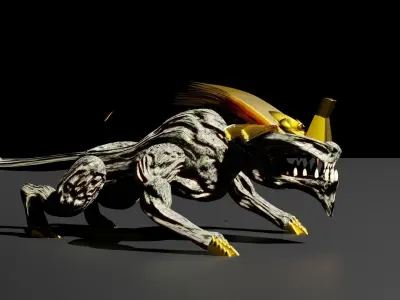 monster lizard  3D model