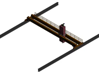 Gantry-type Mine Sampling Machine 3D model