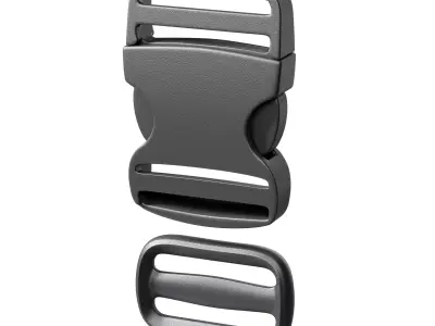 Tactical Buckles and Carabiners Collection 3D model