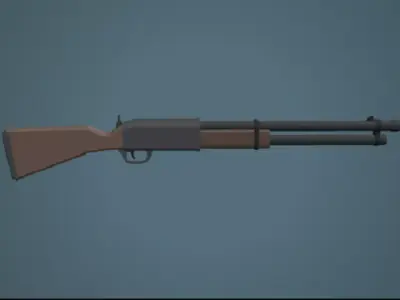 PACK LOW POLY GUNS 3D model