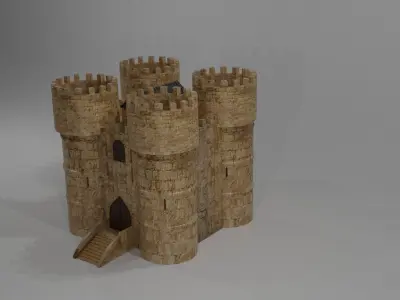 Castle wooden 3D model