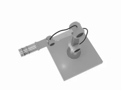  Gun Robot Arm  3D model
