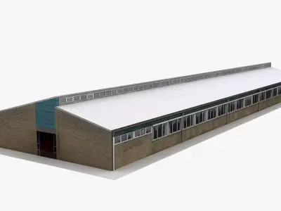 Realistic European City Block Building 41 Low-poly 3D model