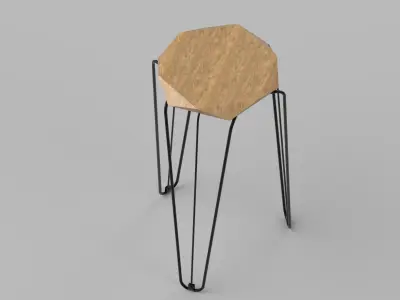 high chair 3D model