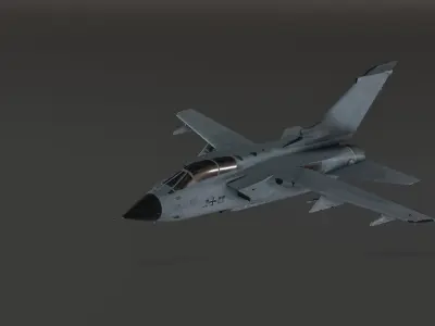 Tornado GR4 - Fighter Jet  Low-poly 3D model