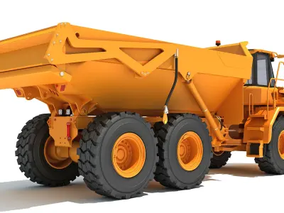 Articulated Mining Truck 3D model by 3D-Horse