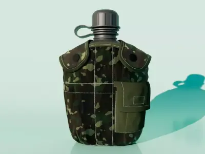 Military Bottle 3D model