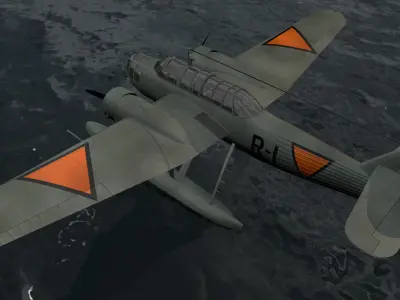 Fokker T-8 3D model