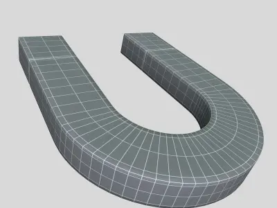 Realistic Magnet 3D model