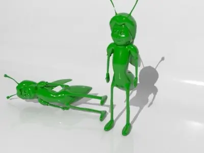 Cartoon Bee 3D model shop