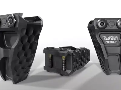 Railscales LDAG Vertical Grip Low-poly 3D model