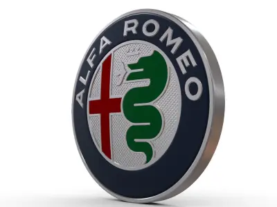 alfa romeo logo 3D model