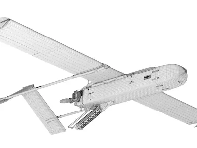 Set of 4 Ukrainian drones STING UAC FP-1 WIY STRILA OCTOPUS 100  3D model