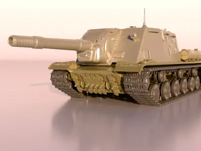 tank ISU152 for print 3D print model