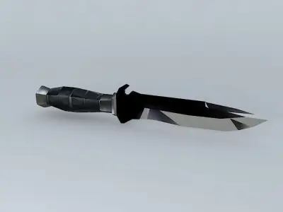 Tactical Knife LowPoly INGAME Free 3D model