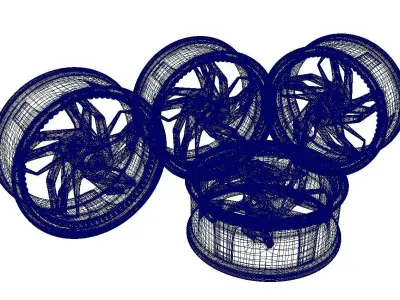 Wheels Car Rims 3D model