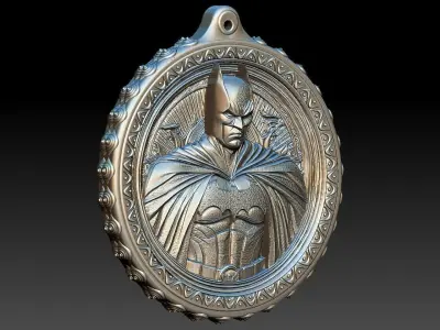  HM Batman Keychain 001  3D print model