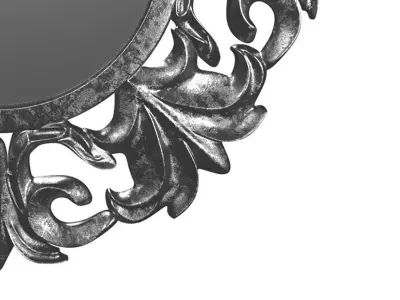 Veidrodis Large Baroque Mirror 3D model