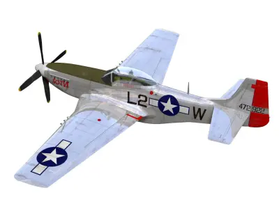 North American P-51D Mustang 3D model