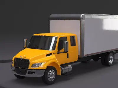 International MV 2023 Extended Cab Box Truck 3D model