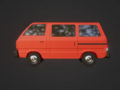 Omni lowpoly car Free 3D model