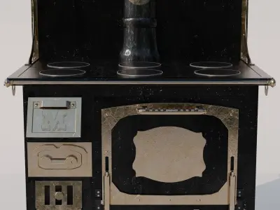 Iron Stove 3D model