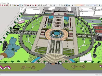Sketchup Landscape Park H8 3D model