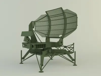 AN-TPS-43 radar system 3D model