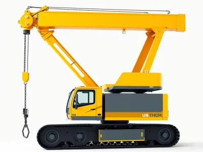 Industrial Stacker Crane Apparatus model pack Low-poly 3D model