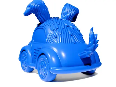 Dog toy car 3D print model