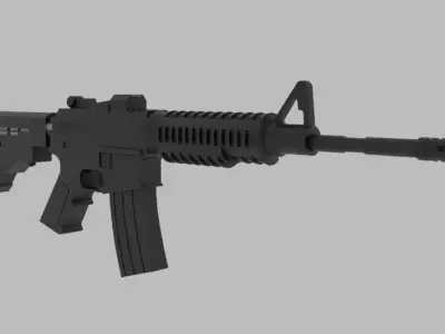 Low Poly Guns Pack Low-poly 3D model