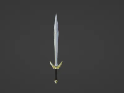 Sword Low-poly 3D model 97