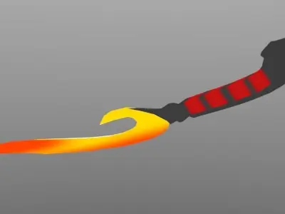 Fire Dagger 3D model