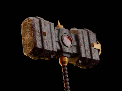 Warhammer Low-poly 3D model purchase