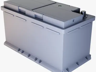 Car Battery 3D model from CGTrader