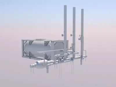 ISO Tank Container 3D model