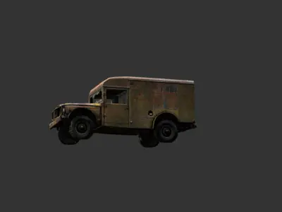 3D Military Ambulance 3D model