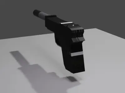 Lowpoly Gun 3D model