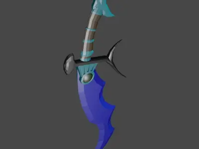 sword Low-poly 3D model 59