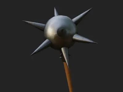 Morning star Low-poly 3D model purchase