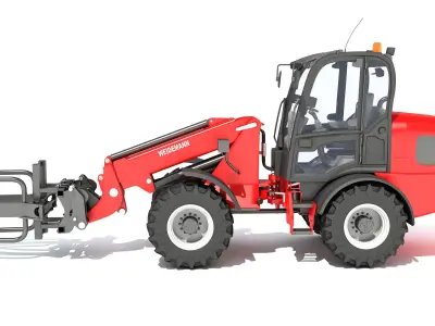 Weidemann Telescopic Handler Forklift 3D model