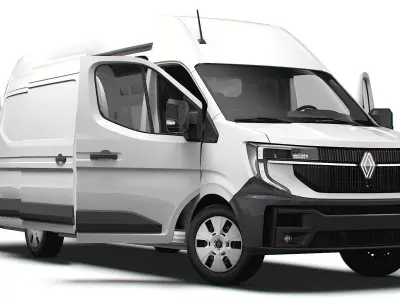 Renault Master L4H3 Van HQ Interior 2024 3D model