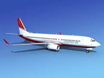 Boeing 737-800 Charter Air 3D model
