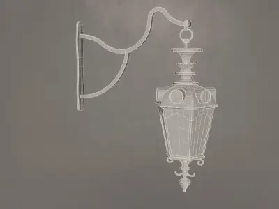 Hanging Street Lamp 3D model