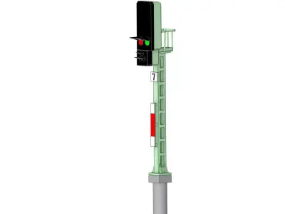 Deutsche Bahn Blocksignal 1-87 resin 3D print model