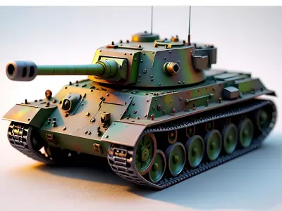 1976 Soviet KV Heavy Tank 3D Model 3D print model