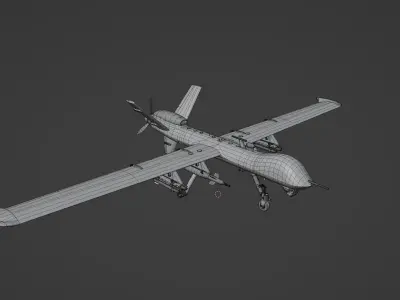 MQ9 Ripper Low-poly 3D model