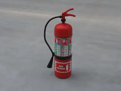 Fire extinguisher 3D model 19
