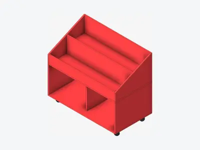 Book Box - Library - Integral - Big Picture Book Low-poly 3D model