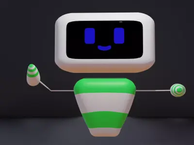 Cute Robot Shirincik 3D model